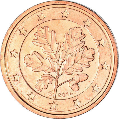 NEMECKO - BUNDESREPUBLIK, 
  
  2 euro centy, 
  
  2014